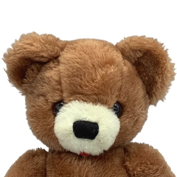 Vtg 1973 Dakin Teddy Bear Plush Stuffed Animal Korea Musical Windup Jointed 12" - Picture 4 of 6